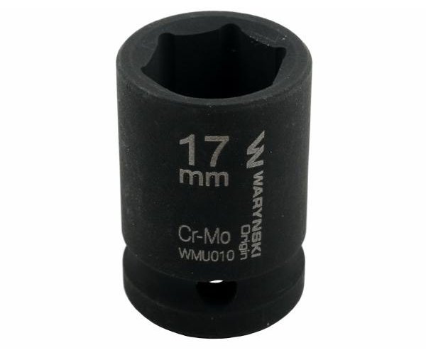 Nasadka udarowa sześciokątna 1/2". 17 mm. CrMo. DIN 3129. Waryński