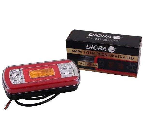 Lampa tylna zespolona prostokątna 6-funkcyjna DIO003 LED DIORA