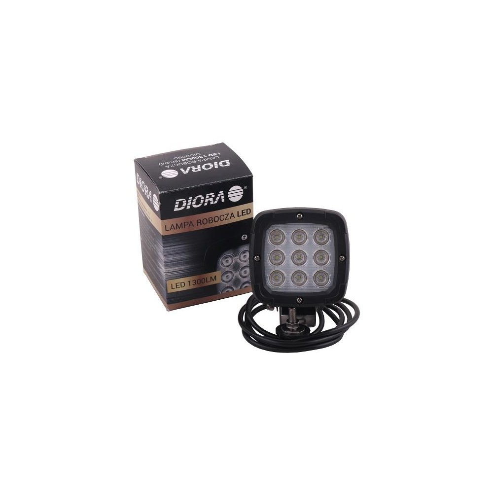 Lampa robocza 9-diodowa 1300Lm mocowanie śruba DIO009 LED DIORA