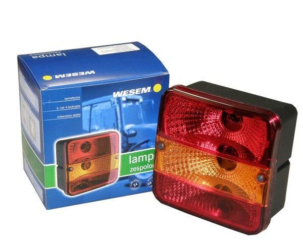 Lampa tylna zespolona kwadratowa Zetor Przyczepa Wesem