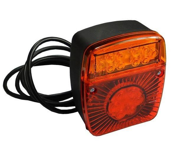 Lampa przyczepki diodowa LED bez oświetlenia tablicy W18U