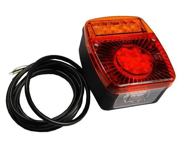 Lampa przyczepki diodowa LED z oświetleniem tablicy W18U