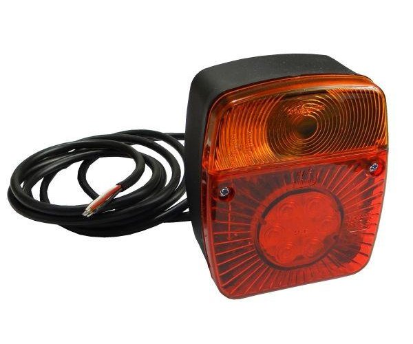 Lampa przyczepki W18U diodowa pozycyjne LED z oświetleniem tablicy rejstracyjnej