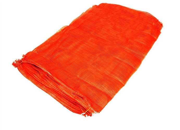Worek PP ażurowy 50kg oranż (leno mesh) ( pakowane po 50 szt.)