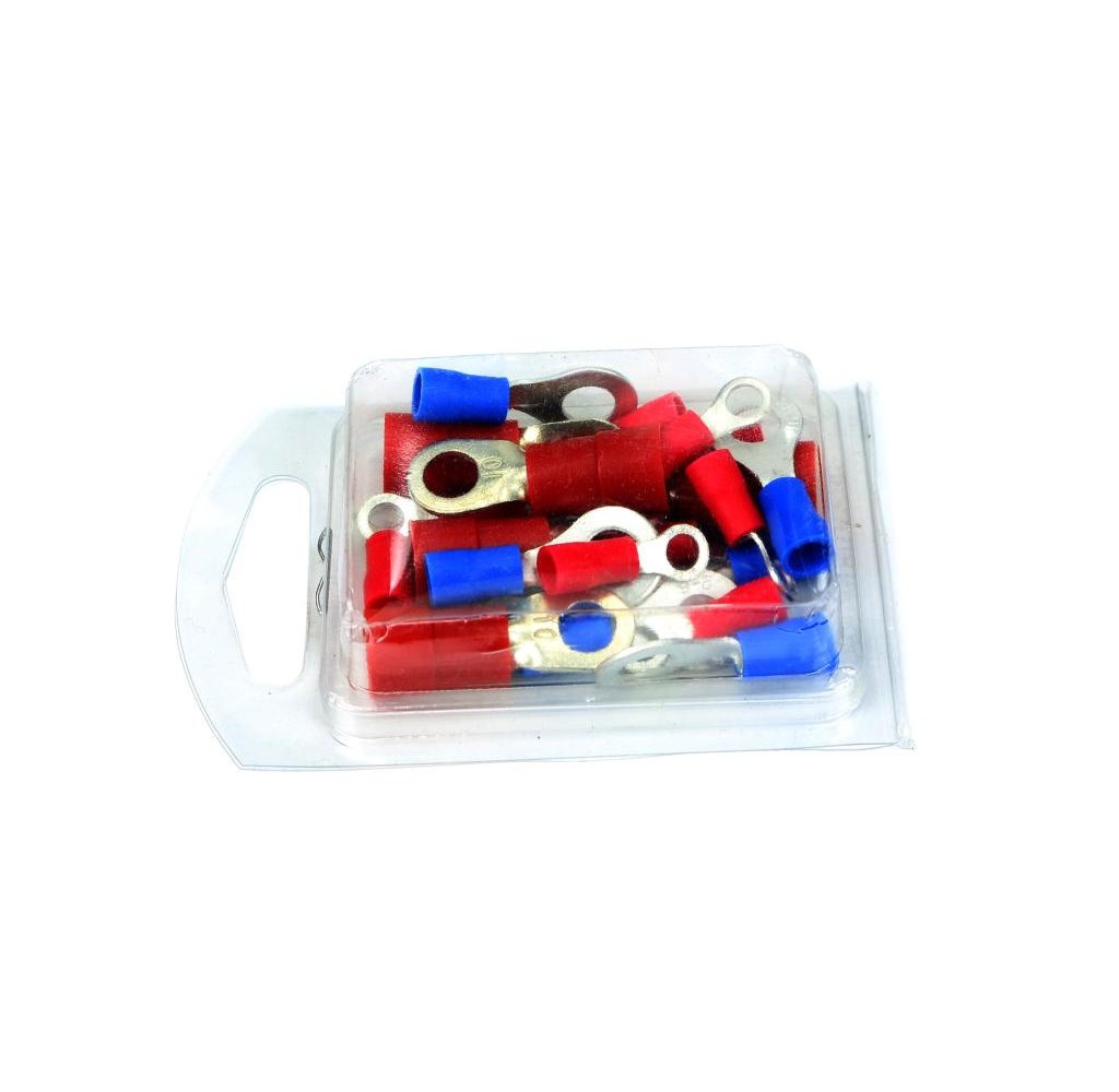 Końcówki oczkowe izolowane mix (opak. 20 szt)