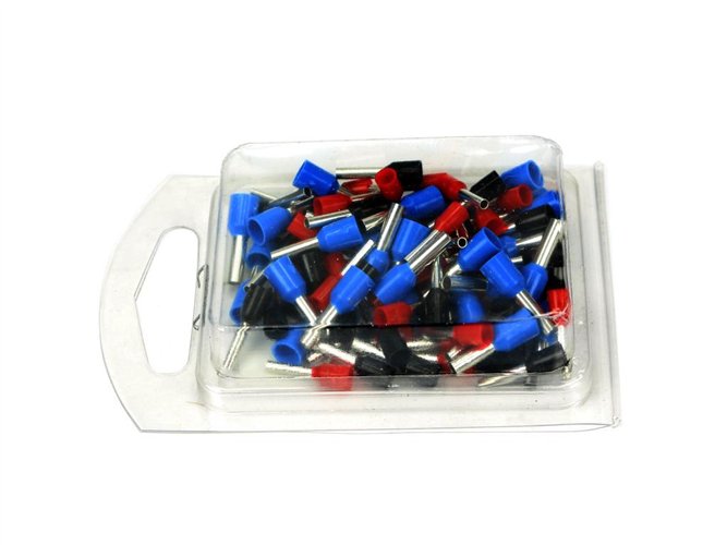 Końcówki tulejkowe z izolacją mix (opak. 90 szt)