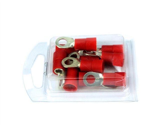 Końcówki oczkowe izolowane  10/M6 (opak. 10 szt)