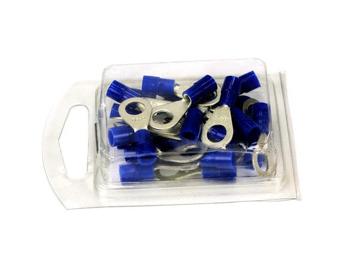 Końcówki oczkowe izolowane 2.5/M6 (opak. 25 szt)