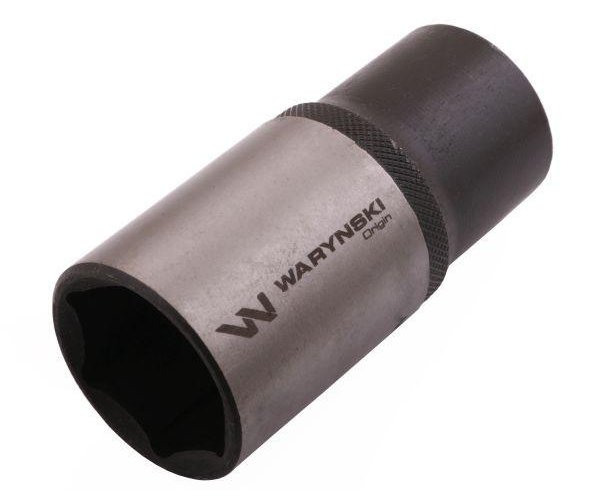 Nasadka sześciokątna 1/2". 30 mm. długa. CrV50BV30. DIN 3124. Waryński