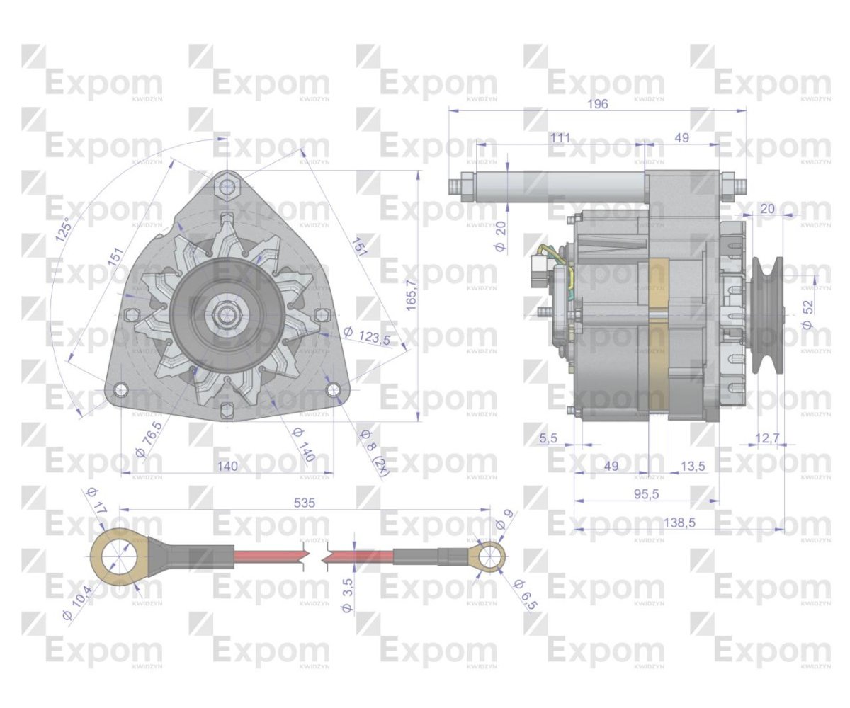 Alternator kompletny C-330 EXPOM KWIDZYN eu
