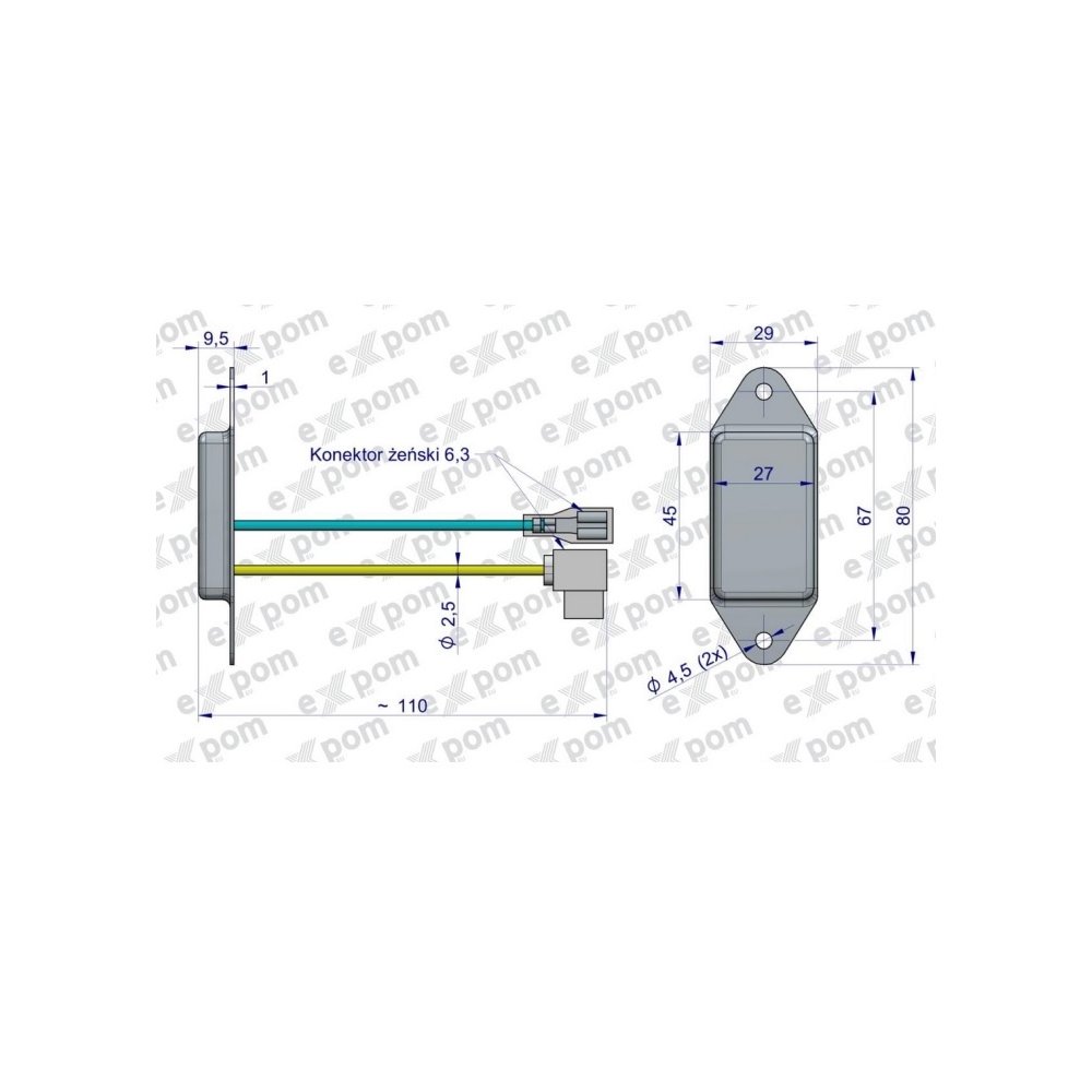 Regulator alternatora EX230000. EX260000 C-330 C-360 EXPOM KWIDZYN eu
