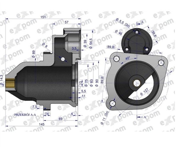 Głowica rozrusznika MS151EX Nowy Typ EXPOM KWIDZYN eu