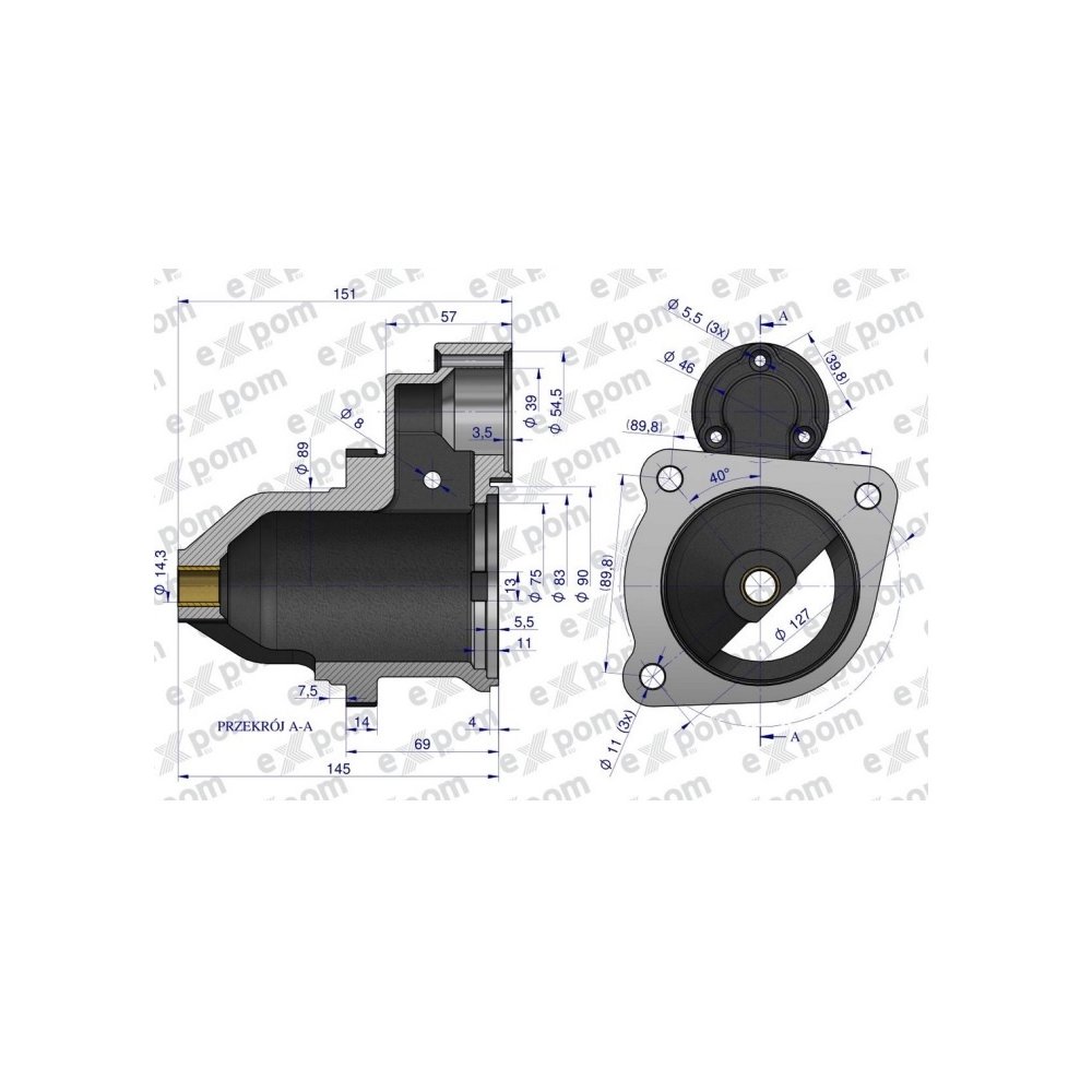 Głowica rozrusznika MS151EX Nowy Typ EXPOM KWIDZYN eu