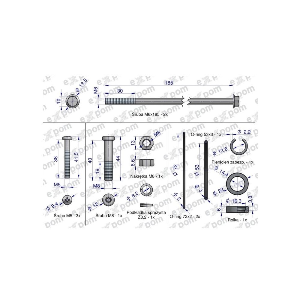 Zestaw montażowy rozrusznika MS151EX Nowy Typ EXPOM KWIDZYN eu