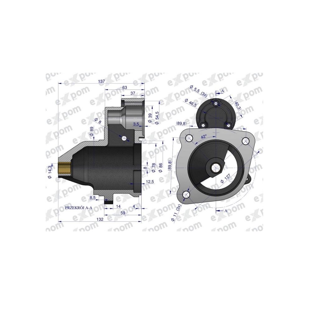 Głowica rozrusznika MS399EX, 1447834M91 EXPOM KWIDZYN eu
