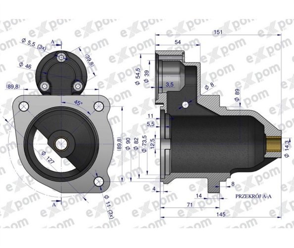 Głowica rozrusznika MS138EX Nowy Typ EXPOM KWIDZYN eu