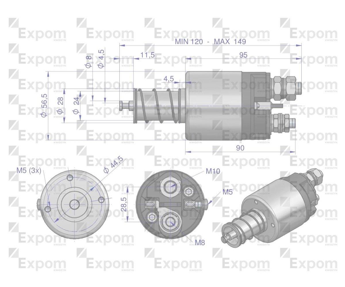 Wyłącznik ( włącznik) rozrusznika 931643 ZETOR UR III Zetor Forterra EXPOM KWIDZYN eu