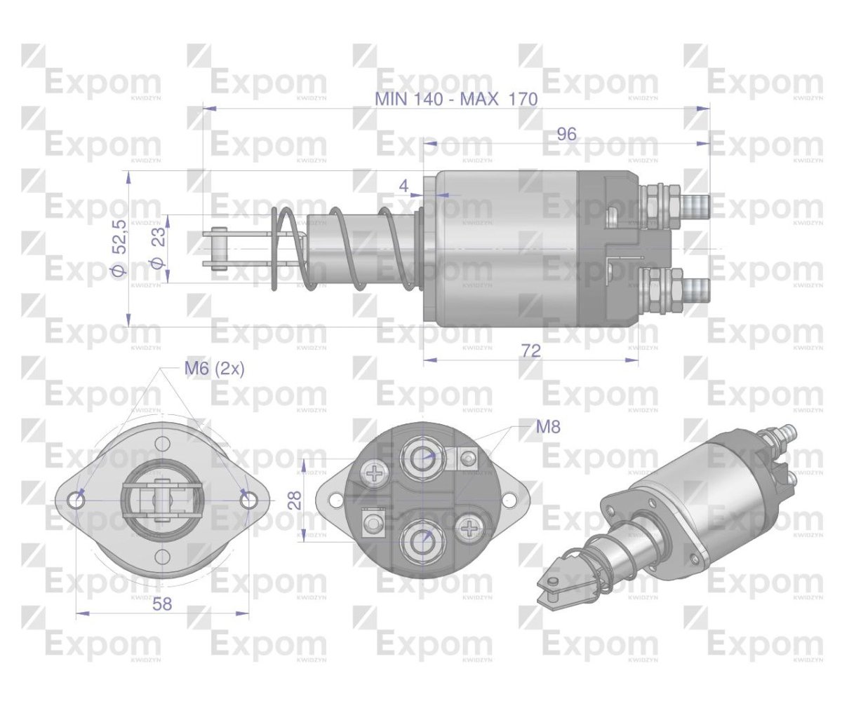 Wyłącznik ( włącznik) rozrusznika R5 C-328 EXPOM KWIDZYN eu