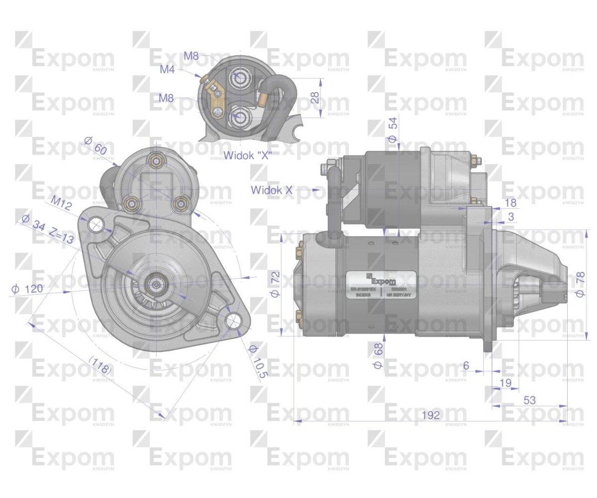 Rozrusznik regenerowany JS1158 Expom Kwidzyn Eu