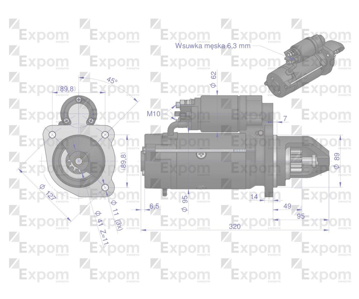 Rozrusznik AZF4369 Case Nowy Typ EXPOM KWIDZYN eu