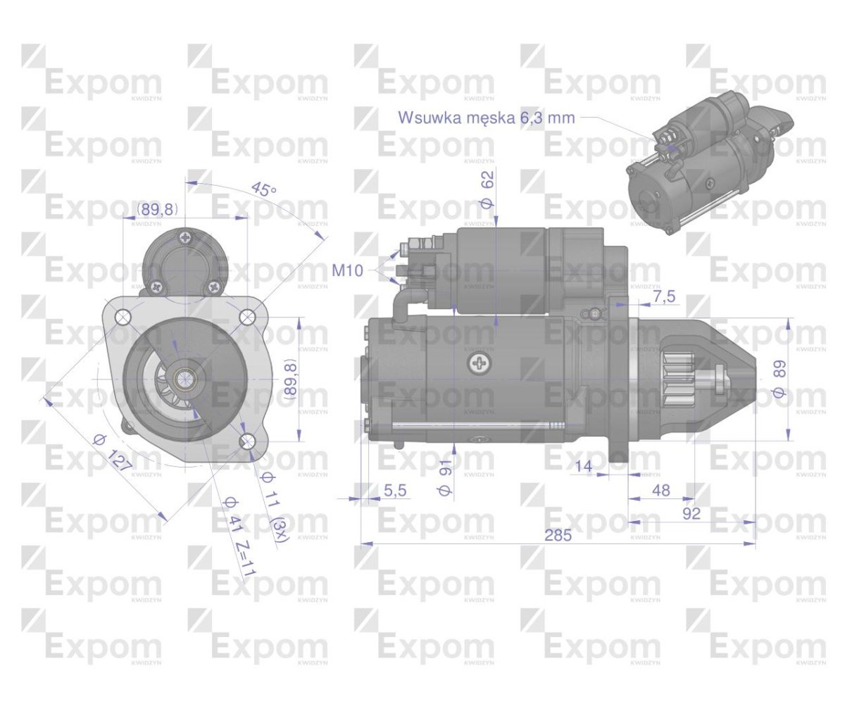 Rozrusznik typ Iskra AZE4230 EXPOM KWIDZYN eu