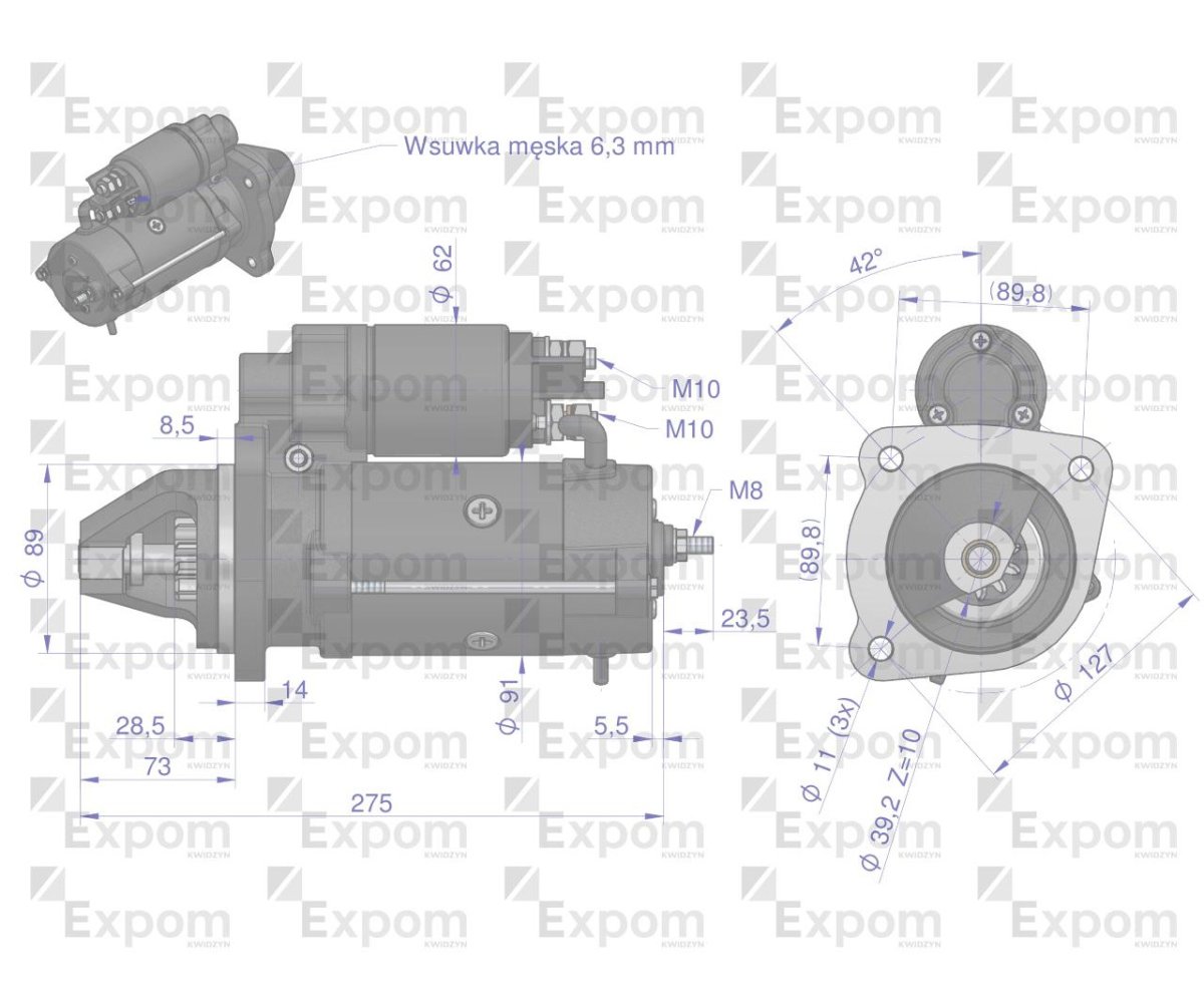 Rozrusznik MS 282, AZE4244, IS1378 typ Iskra EXPOM KWIDZYN eu