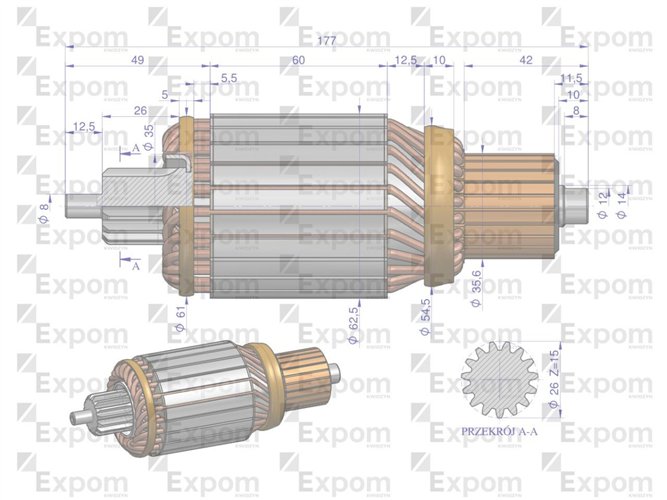 Wirnik rozrusznika MS295EX Nowy Typ EXPOM KWIDZYN eu