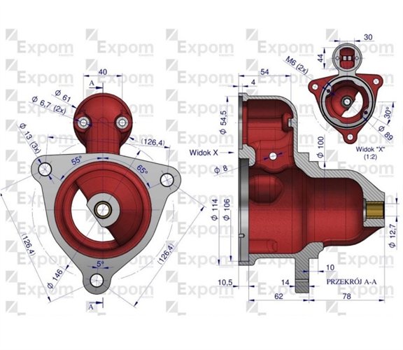 Głowica rozrusznika R11L T25 EXPOM KWIDZYN eu