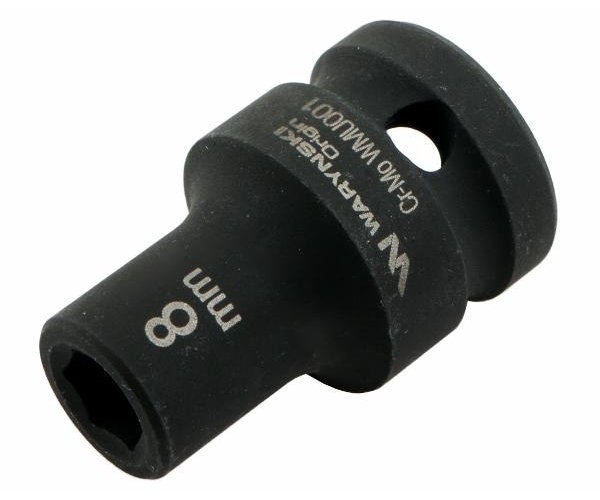 Nasadka udarowa sześciokątna 1/2". 8 mm. CrMo. DIN 3129. Waryński