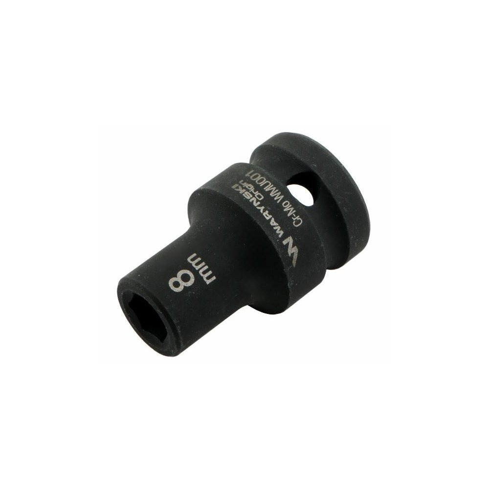 Nasadka udarowa sześciokątna 1/2". 8 mm. CrMo. DIN 3129. Waryński