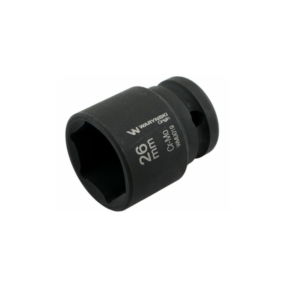 Nasadka udarowa sześciokątna 1/2". 26 mm. CrMo. DIN 3129. Waryński