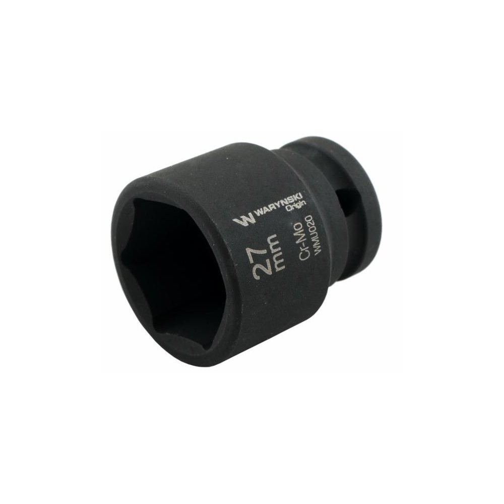 Nasadka udarowa sześciokątna 1/2". 27 mm. CrMo. DIN 3129. Waryński
