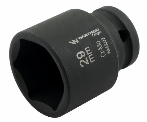 Nasadka udarowa sześciokątna 1/2". 29 mm. CrMo. DIN 3129. Waryński