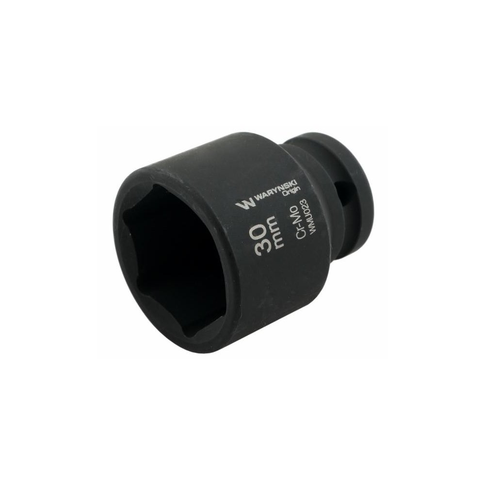 Nasadka udarowa sześciokątna 1/2". 30 mm. CrMo. DIN 3129. Waryński
