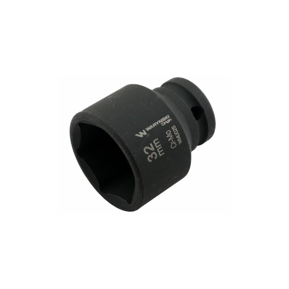 Nasadka udarowa sześciokątna 1/2". 32 mm. CrMo. DIN 3129. Waryński