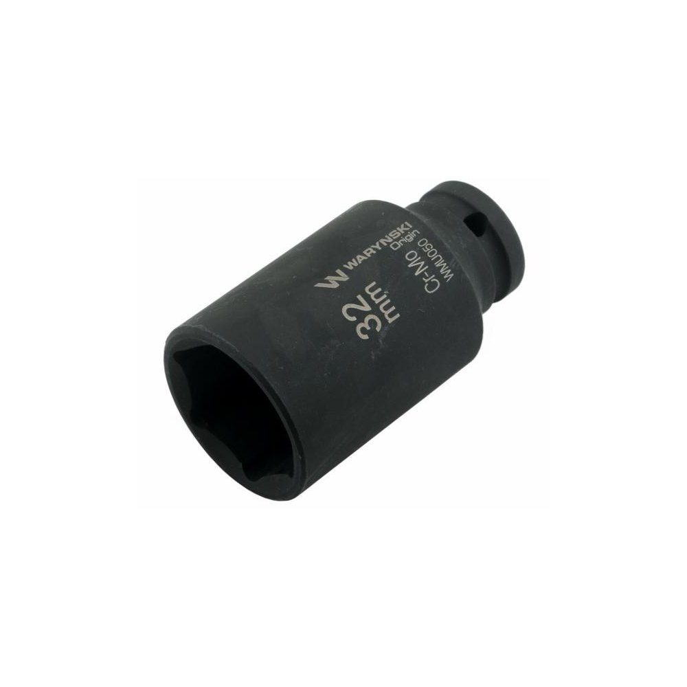 Nasadka udarowa sześciokątna długa 1/2". 32 mm. CrMo. DIN 3129. Waryński