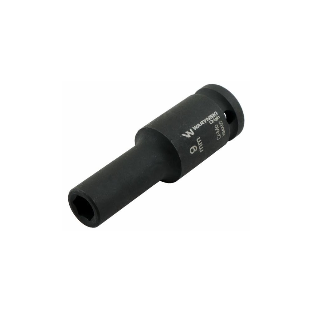 Nasadka udarowa sześciokątna długa 1/2". 9 mm. CrMo. DIN 3129. Waryński