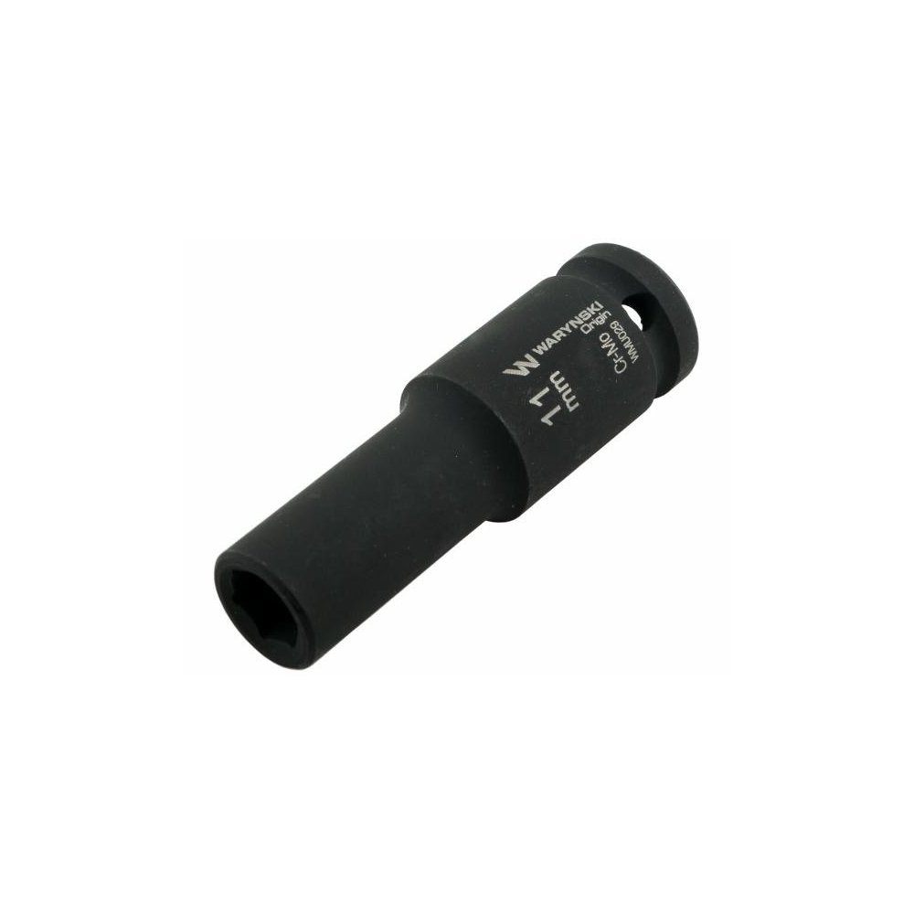 Nasadka udarowa sześciokątna długa 1/2". 11 mm. CrMo. DIN 3129. Waryński