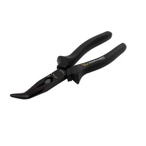 Szczypce wydłużone wygięte 200mm Waryński WMP011