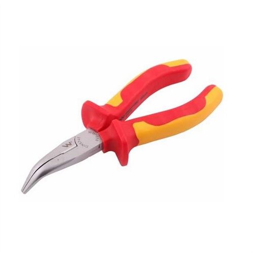 Szczypce izolowane wydłużone wygięte 160mm VDE WMP018 Waryński