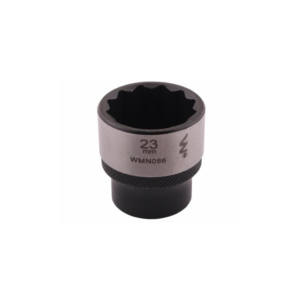 Nasadka dwunastokątna 3/8". 23 mm. CrV50BV30. DIN 3124. Waryński