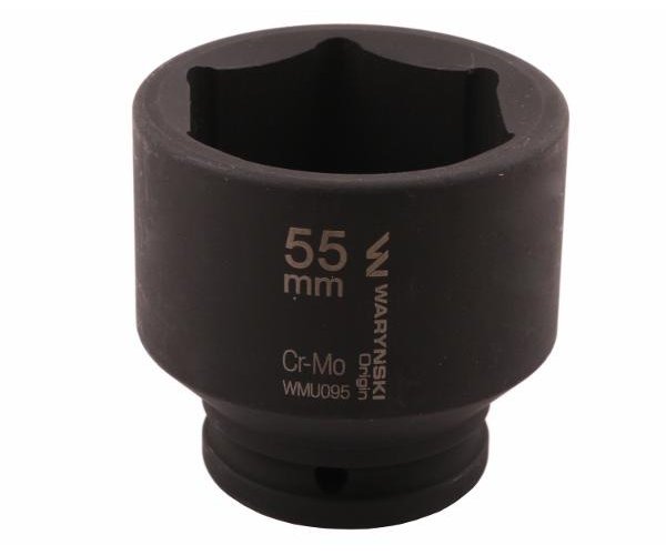 Nasadka udarowa sześciokątna 3/4". 55 mm. CrMo. DIN 3129. Waryński