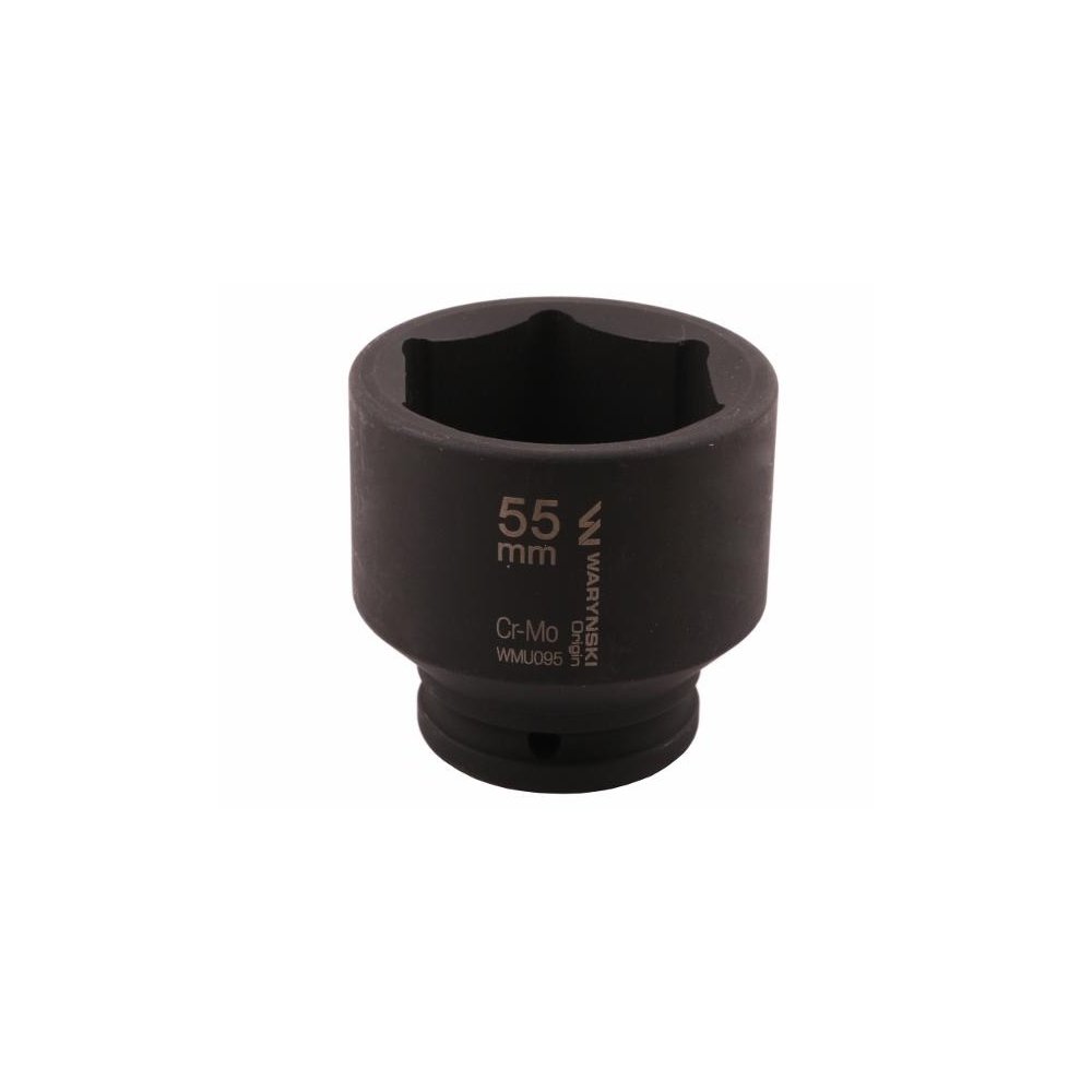 Nasadka udarowa sześciokątna 3/4". 55 mm. CrMo. DIN 3129. Waryński