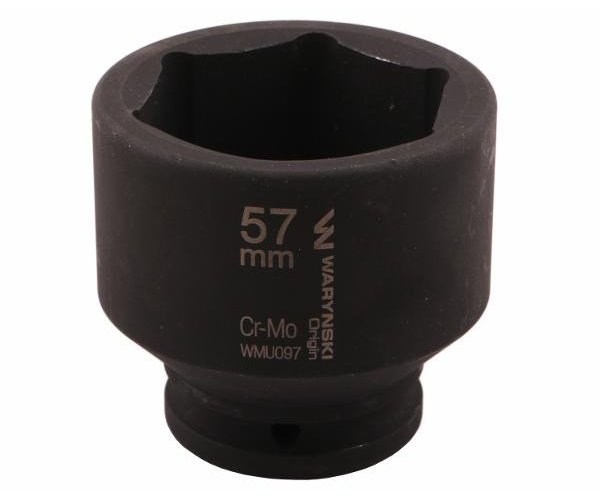 Nasadka udarowa sześciokątna 3/4". 57 mm. CrMo. DIN 3129. Waryński