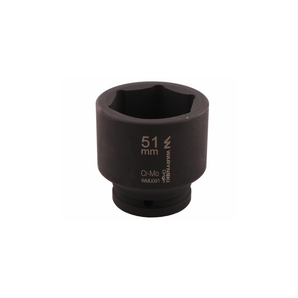 Nasadka udarowa sześciokątna 3/4". 51 mm. CrMo. DIN 3129. Waryński