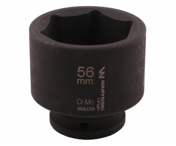 Nasadka udarowa sześciokątna 3/4". 56 mm. CrMo. DIN 3129. Waryński