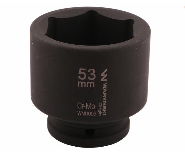 Nasadka udarowa sześciokątna 3/4". 53 mm. CrMo. DIN 3129. Waryński