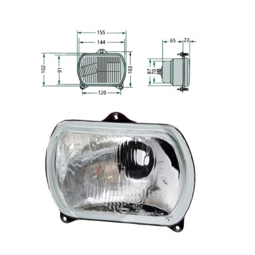 Reflektor przedni Renault, Same, Fiat, massey Ferguson 7700033883