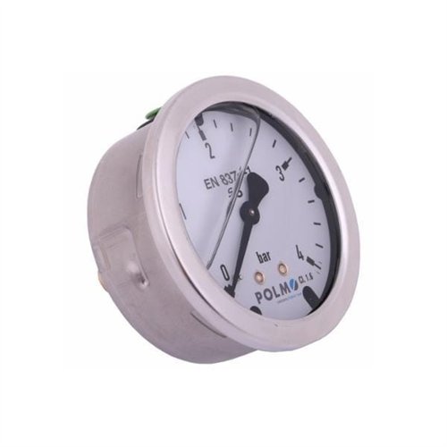 Manometr glicerynowy M63 0-4 bar tylne przyłącze G1/4" POLMO