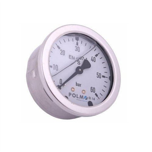 Manometr glicerynowy M63 0-60 bar tylne przyłącze G1/4" POLMO